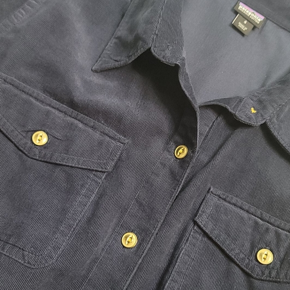 Patagonia long sleeve button down blue shirt sz 4 - Picture 11 of 11